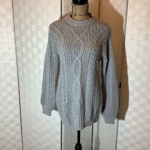 NWT Wynter Gray Knit Sweater Size XS